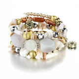 Colorful Gemstone Beaded Bracelet for Women