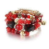 Colorful Gemstone Beaded Bracelet for Women