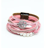 Life Tree and Pearl Braided Bracelet for Women