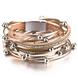 Metal Beaded Bracelet for Women