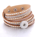 Snap Button Beaded Bracelet for Women