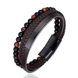 Leather Braided Bracelet for Men